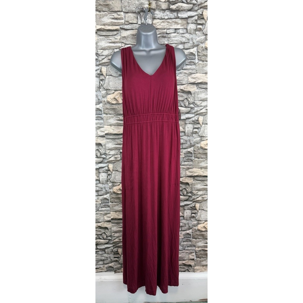 NWT Soma Goddess Maxi Bra Rayon Dress Red Sz M
